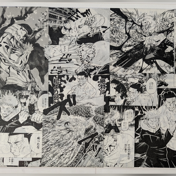 Itadori and Todo vs Hanami an Jujitsu Kaisen Manga Wall Art - Picture 5 of 5